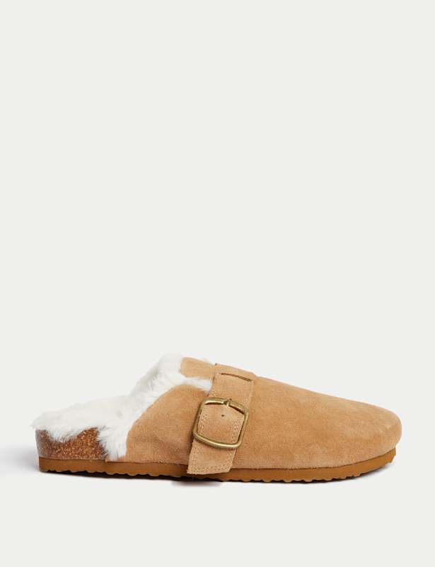 Kids' Suede Slippers (9 Small - 6 Large)