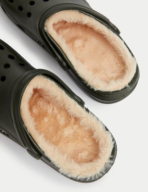 Kids' Faux Fur Lined Clogs (1 Large - 7 Large)