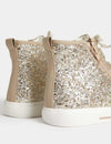 Kids' Glitter High Top Trainers (4 Small - 6 Large)