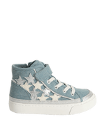 Kids’ Denim Star High Top Trainers (4 Small - 2 Large)