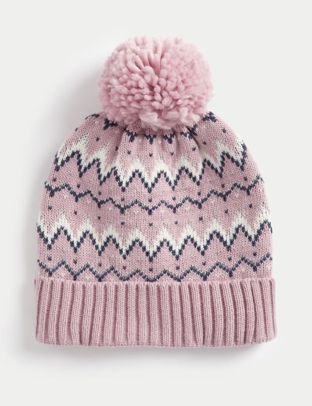 Kids' Fair Isle Winter Hat (1-13 Yrs)