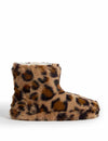 Kids' Leopard Print Slipper Boots (4 Small - 6 Large)