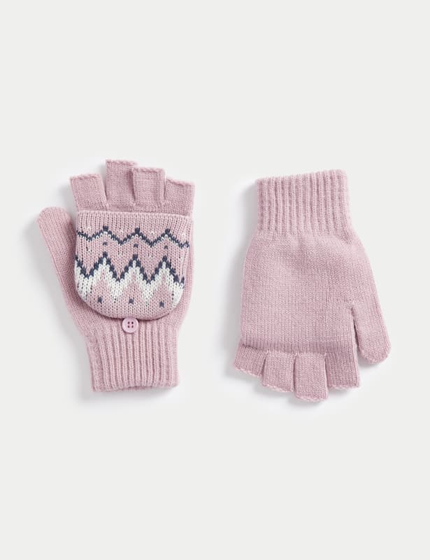 Kid's Fairisle Gloves (3-13 Yrs)