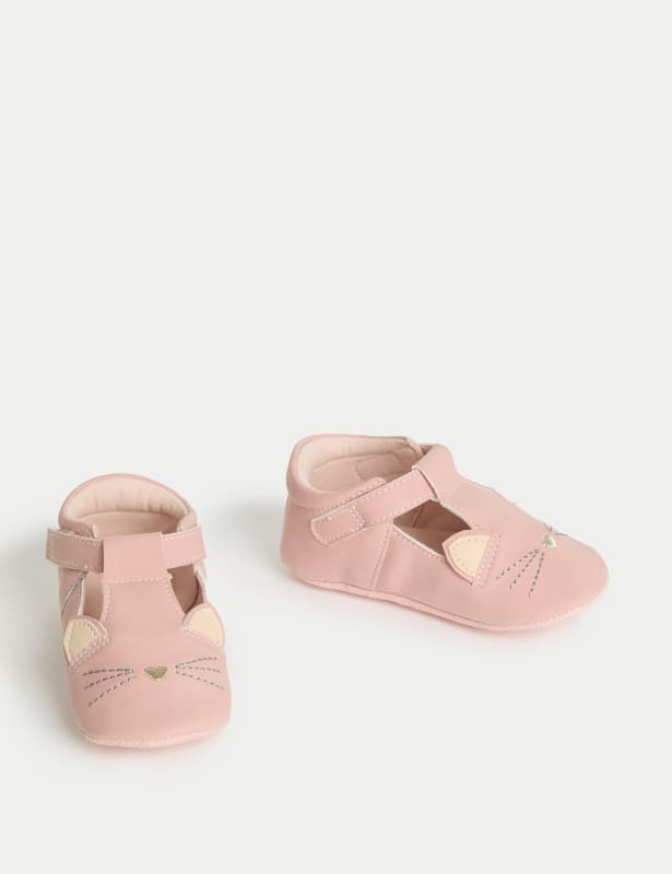 Baby Cat T Bar Pre-Walker Shoes (0-18 Mths)