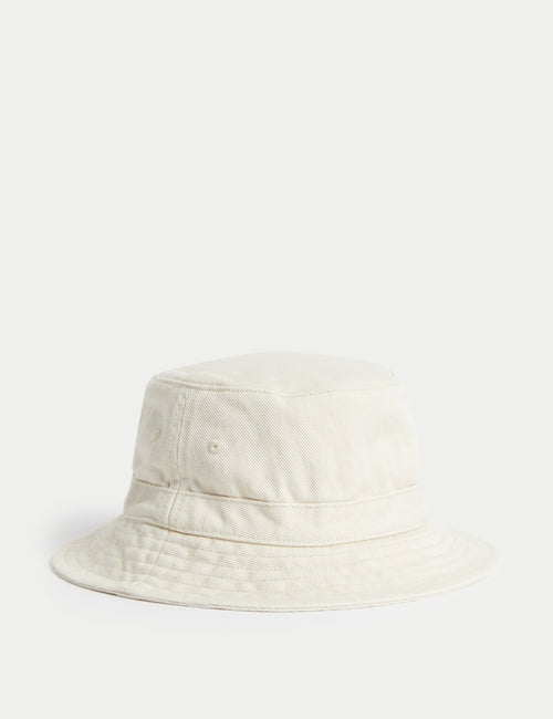 Kids' Pure Cotton Plain Sun Hat (1-13 Yrs)