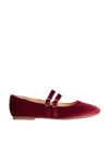 Kids' Velvet Ballet Pumps (1 Large - 6 Large)