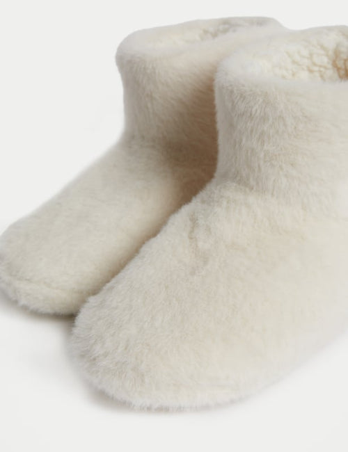 Kids' Faux Fur Slipper Boots (4 Small - 6 Large)