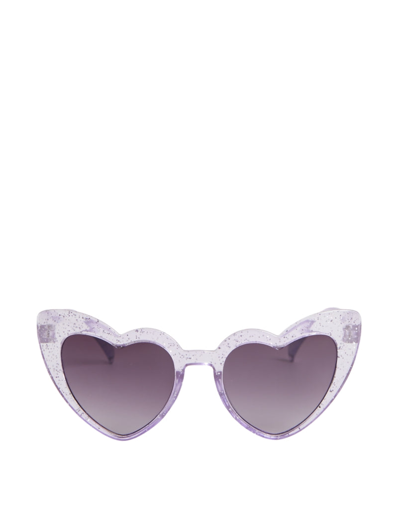 Kids' Heart Glitter Sunglasses (S-L)