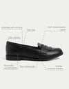 Kids' Leather Freshfeet™ School Loafers (13 Small - 7 Large)