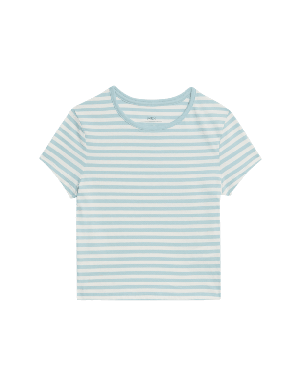Pure Cotton Striped T-Shirt (6-16 Yrs)