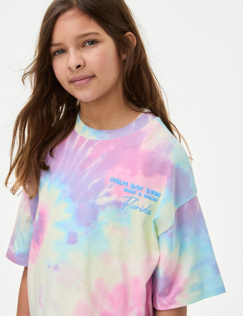 Pure Cotton Florida Tie Dye T-Shirt (6-16 Yrs)