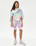 Cotton Rich Tie Dye Cycling Shorts (6-16 Yrs)