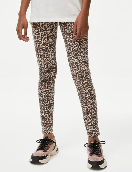 Cotton Rich Animal Print Leggings (6-16 Yrs)