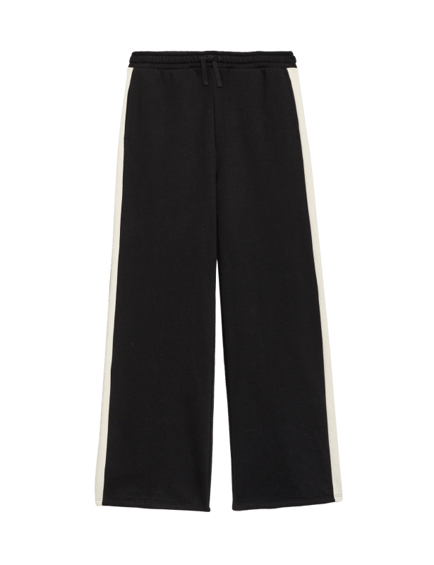 Cotton Rich  'Wide Leg Striped Joggers (2-16 Yrs)