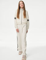 Cotton Rich Side Stripe Joggers (6-16 Yrs)