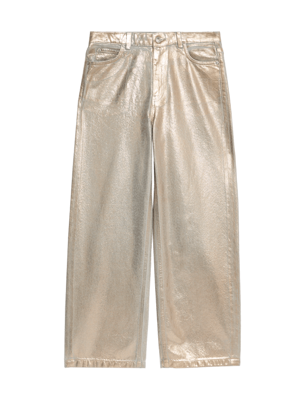 Wide Leg Foil Denim Jeans (6-16 Yrs)