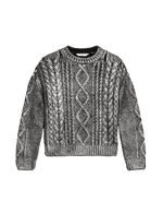 Foil Cable Knit Jumper (6-16 Yrs)