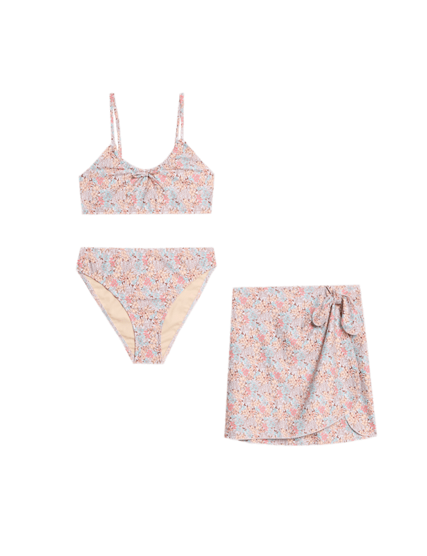 3pc Ditsy Floral Bikini Swim Set (6-16 Yrs)