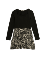 Cotton Rich Animal Print Puff Ball Dress (6-16 Yrs)