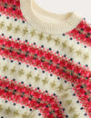 Fair Isle Sparkly Knitted Jumper (2-8 Yrs)