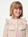 Flower Embroidered Cardigan (2-8 Yrs)