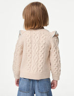 Flower Embroidered Cardigan (2-8 Yrs)