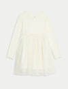 Cotton Rich Tulle Glitter Dress (1-8 Yrs)