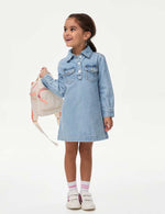 Denim Shirt Dress (2-10 Yrs)