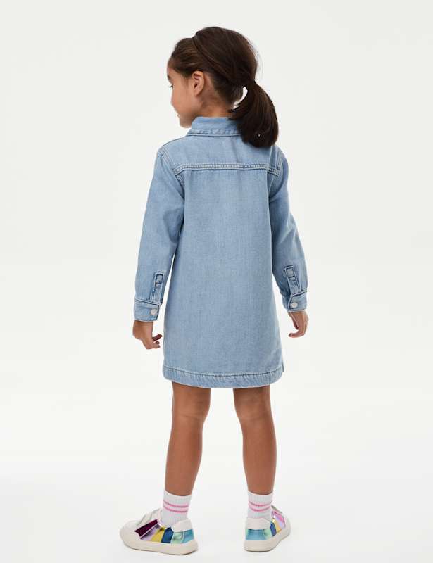 Denim Shirt Dress (2-10 Yrs)