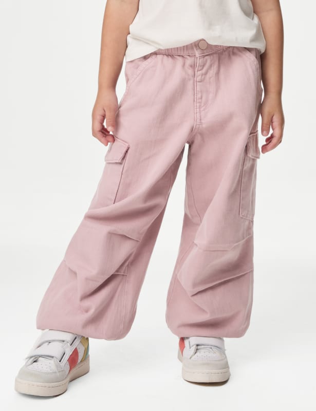 Cotton Rich Cuffed Cargo Trousers (2-8 Yrs)