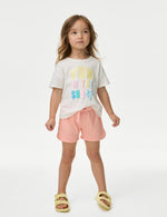 Pure Cotton Runner Shorts (2-8 Yrs)