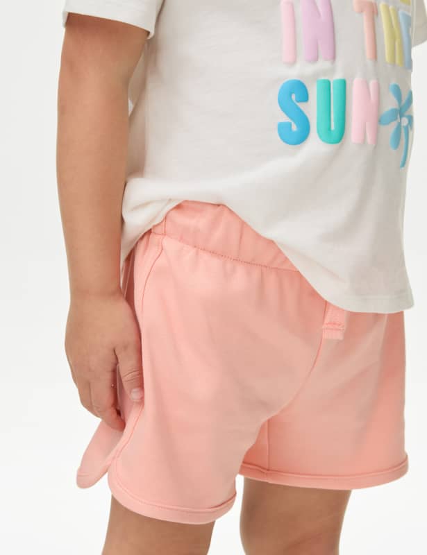 Pure Cotton Runner Shorts (2-8 Yrs)