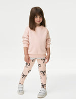 Cotton Rich Bow Leggings (2-8 Yrs)