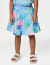 Pure Cotton Floral Skirt (2-8 Yrs)