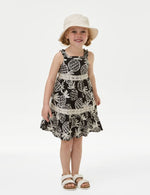 Pure Cotton Pineapple Print Dress (2-8 Yrs)