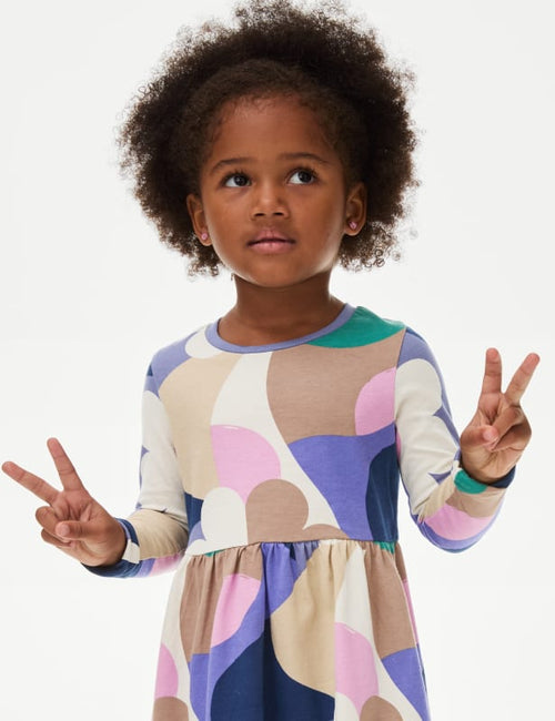 Pure Cotton Printed Dress (2-8 Yrs)