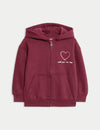 Heart Graphic ZipThrough Hoodie (2-8 Yrs)