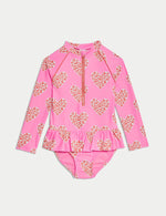 Heart Print Swimsuit (2-8 Yrs)