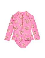 Heart Print Swimsuit (2-8 Yrs)