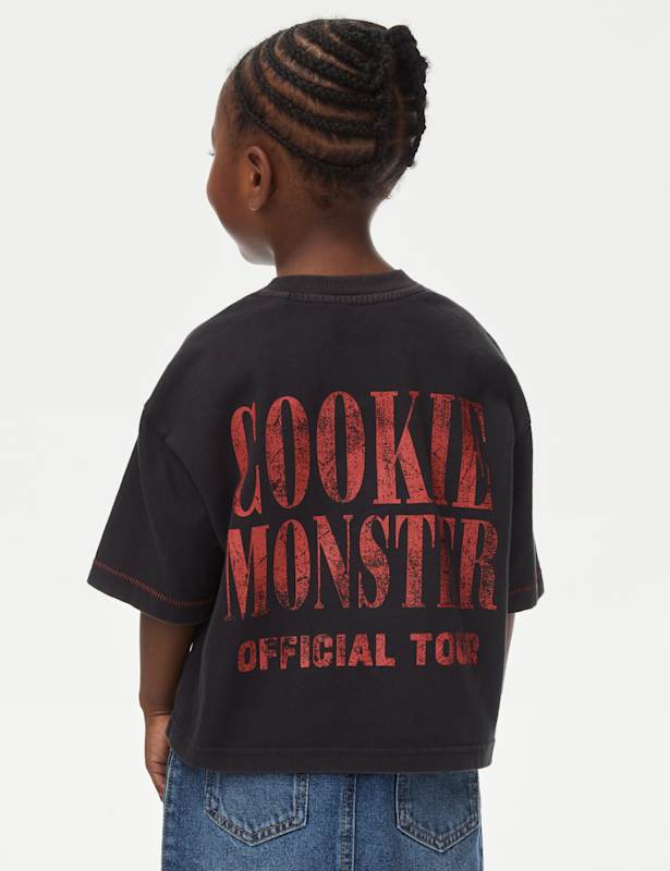 Pure Cotton Cookie Monster™ T-Shirt (2-8 Yrs)