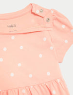 Pure Cotton Spot Dress (0-3 Yrs)