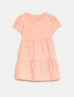 Pure Cotton Spot Dress (0-3 Yrs)