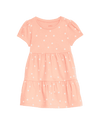 Pure Cotton Spot Dress (0-3 Yrs)