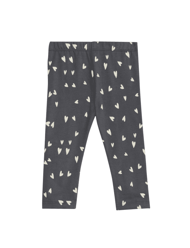 2pk Cotton Rich Heart Leggings (0-3 Yrs)