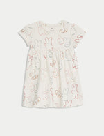 Pure Cotton Bunny Dress (0-3 Yrs)