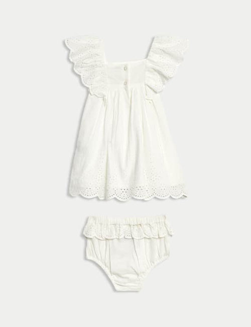 2pc Pure Cotton Dress Outfit (0-3 Yrs)