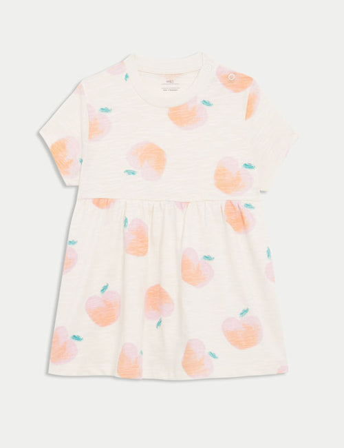 Jersey Peach Dress (0-3 Yrs)