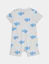 Pure Cotton Shark Romper (0-3 Yrs)