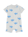 Pure Cotton Shark Romper (0-3 Yrs)