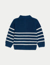 Knitted Striped Zip Jumper (0-3 Yrs)